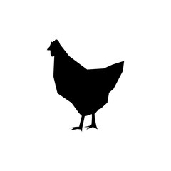 Chicken icon isolated on white background