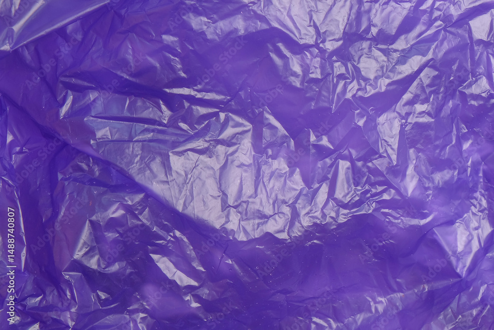 Poster background pattern and texture of wrinkled and crumpled plastic bag surface. copy space for text.