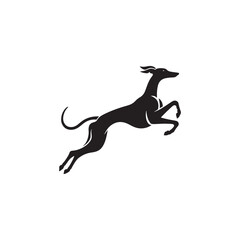 Italian Greyhound Dog Silhouette Vector – A sleek, elegant outline capturing the breed’s slender frame, arched back, and graceful stance, perfect for artistic, pet-themed design projects.
