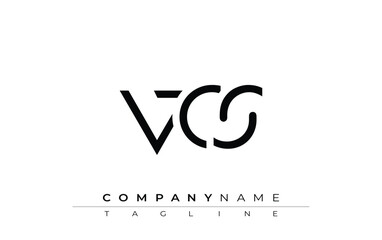 VCS abstract letter design. Modern Business Logo Design With Abstract Typography and Contemporary Style