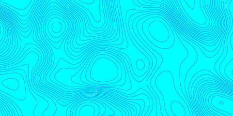 Blue wave paper curved reliefs topographic map contours line abstract texture background, seamless ornament design geographic line map landscape geodesy mountain relief topographic map background.