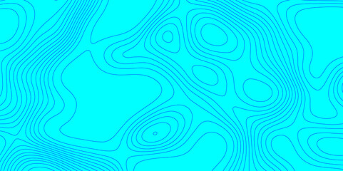 Blue wave paper curved reliefs topographic map contours line abstract texture background, seamless ornament design geographic line map landscape geodesy mountain relief topographic map background.