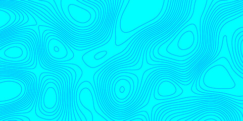 Blue wave paper curved reliefs topographic map contours line abstract texture background, seamless ornament design geographic line map landscape geodesy mountain relief topographic map background.