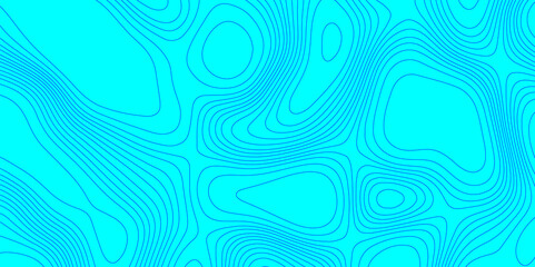 Blue wave paper curved reliefs topographic map contours line abstract texture background, seamless ornament design geographic line map landscape geodesy mountain relief topographic map background.