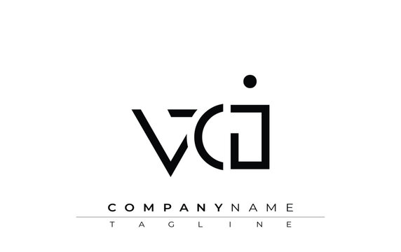 VCI abstract letter design. Modern Business Logo Design With Abstract Typography and Contemporary Style