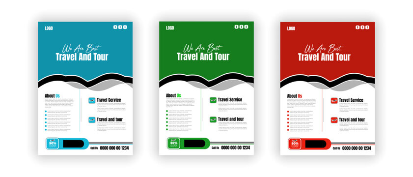 Travle flyer template Vector corporate business flyer template corporate business flyer