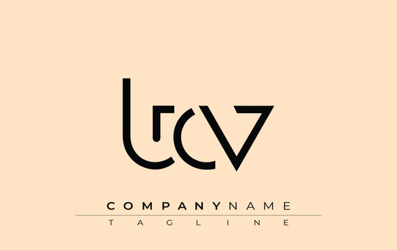 TCV abstract letter design. Modern Business Logo Design With Abstract Typography and Contemporary Style