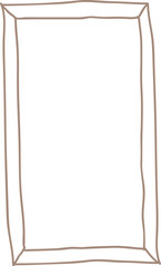 Handdrawn Simple Line Picture Frame Illustration