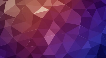 Obraz premium Abstract purple and red geometric polygon background texture low art image color style design vector
