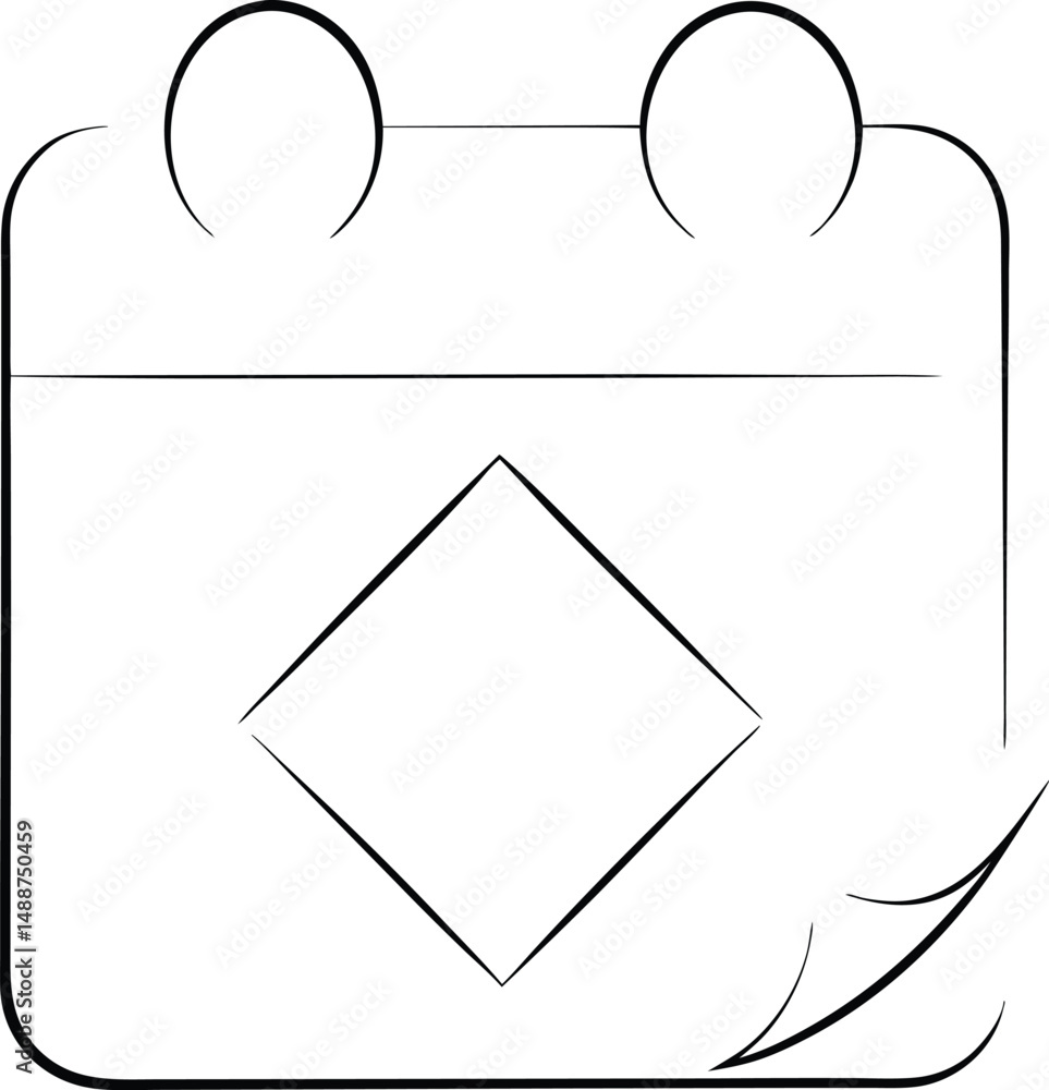 Poster simple calendar icon silhouette design representing dates and schedules in modern style