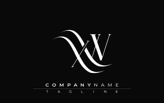 Initial XW Logo Design Vector. Elegant Monogram Logo Design with Decorative Elements and Typography
