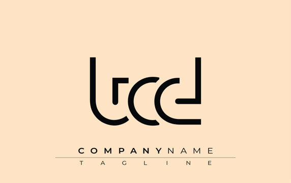 TCD abstract letter design. Modern Business Logo Design With Abstract Typography and Contemporary Style
