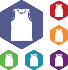 Singlet icons set