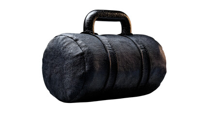 High quality, realistic photo of Black-sandbag counterweight twin handle, isolated on transparent background, product photography style