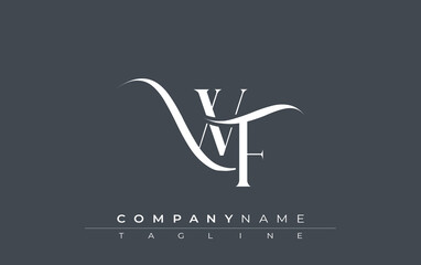 Initial WF Logo Design Vector. Elegant Monogram Logo Design with Decorative Elements and Typography
