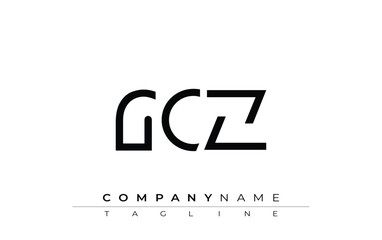 RCZ abstract letter design. Modern Business Logo Design With Abstract Typography and Contemporary Style