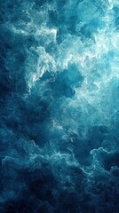Swirling blue ocean waves under sunlight creating a mesmerizing aquatic texture