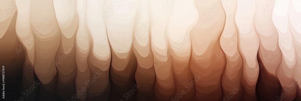 Aufkleber soft gradient tones blend seamlessly from porcelain to deep chocolate, creating an abstract minimali