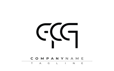 QCQ abstract letter design. Modern Business Logo Design With Abstract Typography and Contemporary Style