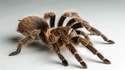 Curly Hair Tarantula on studio background