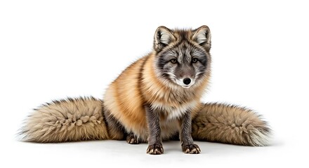fox on a white background