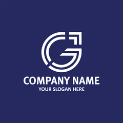 Obraz premium letter g and g text logo design vector