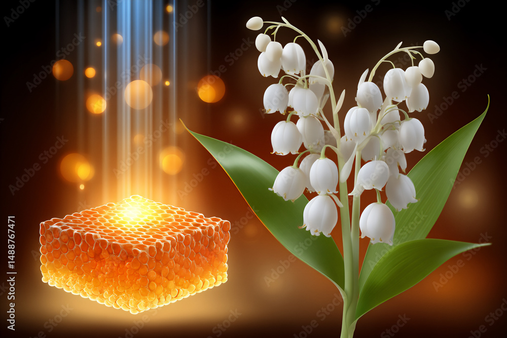 Aufkleber an infographic visually explaining the process of pollination with clear diagrams showing the transf