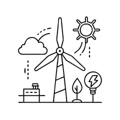 clean energy icon icon, clean energy icon vector illustration-simple illustration of clean energy icon , perfect for clean energy icon logos and icons