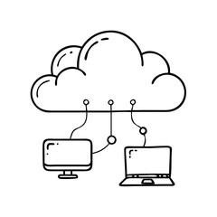 cloud computing icon, cloud computing vector illustration-simple illustration of cloud computing , perfect for cloud computing logos and icons
