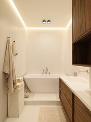 Explore Modern Minimalist Bathroom Design with Elegant Fixtures enhancing ambiance and aesthetics