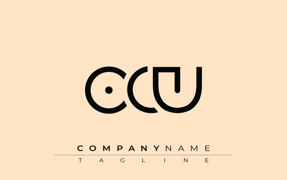 OCU abstract letter design. Modern Business Logo Design With Abstract Typography and Contemporary Style