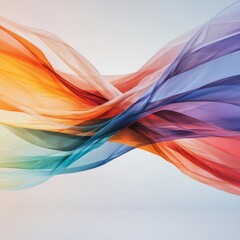 Fototapeta premium Flowing colors abstract art digital creation vibrant environment creative expression artistic viewpoint