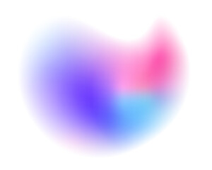 PNG Blur gradient neon mesh. Colorful bright neon template. Iridescent chrome drops or hologram irregular freeform organic shapes.	