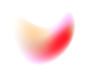 Blur Gradient Circle transparent PNG ball gradient. Color gradation blend mesh, holographic chromatic blur. 