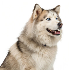 Fototapeta premium siberian dog, isolated png transparent background