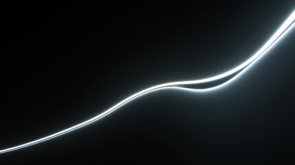 Abstract design of a light path in darkness.