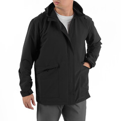 Young man wearing parka jacket © yanuarfotografer