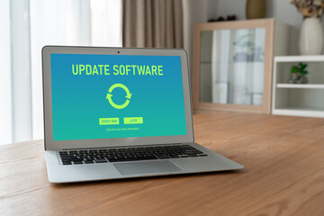 Software update on computer for modish version of device software upgrade