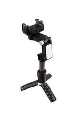 Compact tripod stabilizer with LED panel