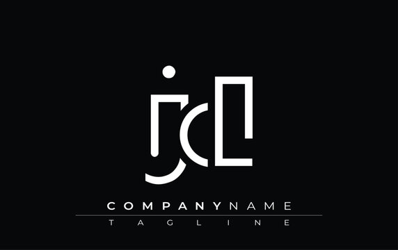 JCL abstract letter design. Modern Business Logo Design With Abstract Typography and Contemporary Style