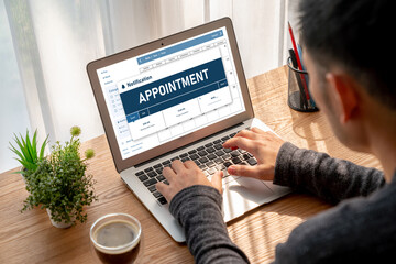 Online applointment booking calendar for modish regristration on the internet website