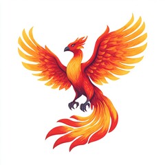 phoenix rising from fire