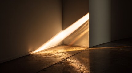 Serene Light Streaming Through Window Onto Floor