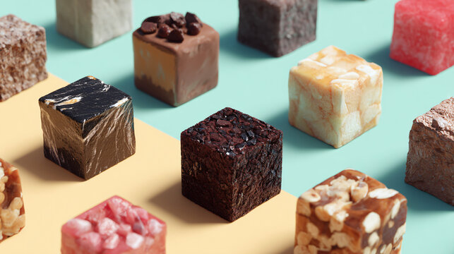 handmade fudge squares