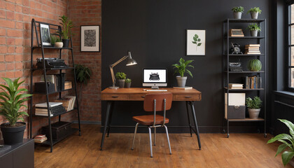 loft interior workspace