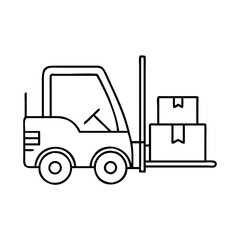 forklift icon icon, forklift icon vector illustration-simple illustration of forklift icon , perfect for forklift icon logos and icons