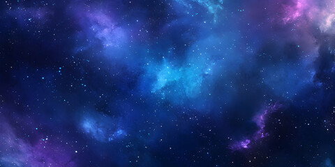 Fototapeta premium Colorful Cosmic Nebula with Stars and Space Elements Background