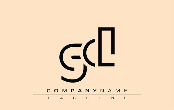 GCL abstract letter design. Modern Business Logo Design With Abstract Typography and Contemporary Style