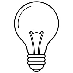 Light bulb vector illustration for innovation, ideas, and energy efficiency