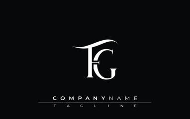 Initial FG Logo Design Vector. Elegant Monogram Logo Design with Decorative Elements and Typography